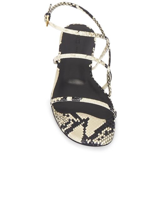 Khaite White Loop Flat Sandal