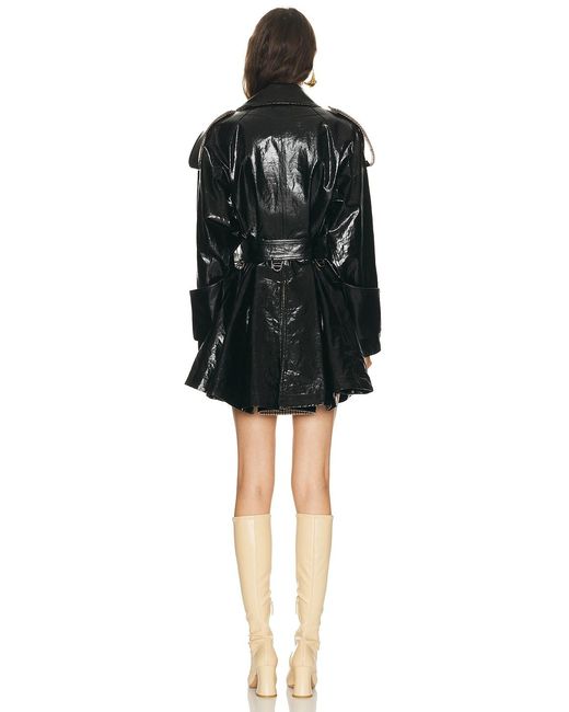 Chloé Black Leather Coat