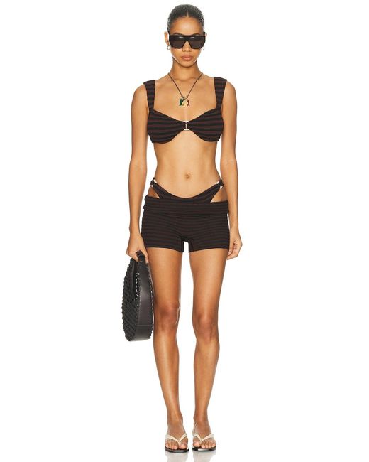 Bondeye Black Ring Delphi Crop Bikini Top