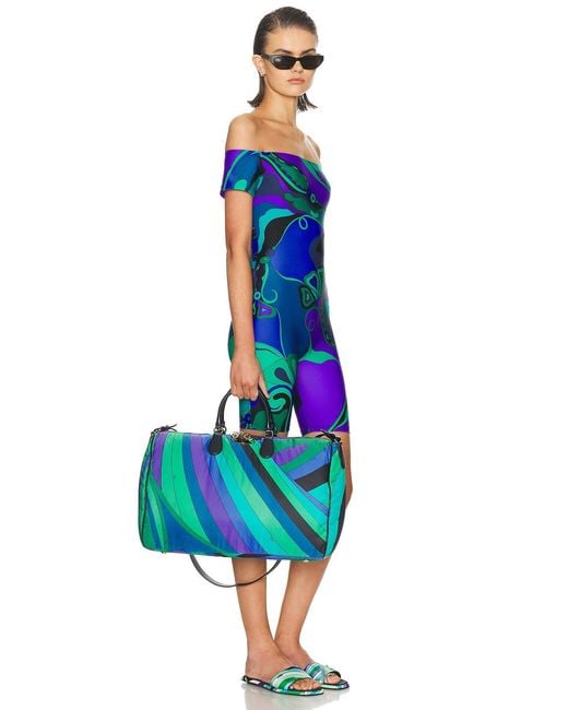 Emilio Pucci Blue Keepall Bag