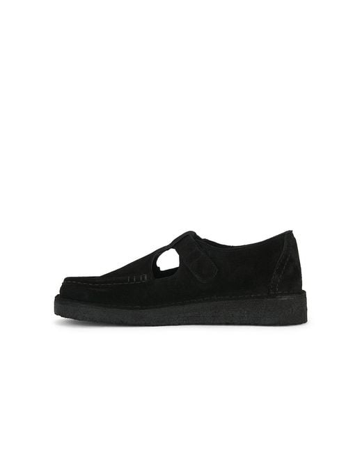 Clarks Black Nomad T-Bar Loafer for men