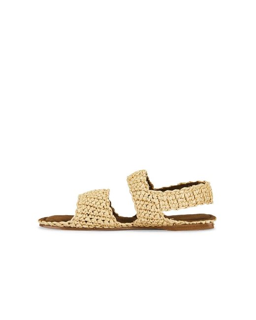 Khaite Metallic Boden Raffia Flat