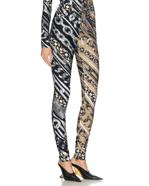 Area Black Printed Legging