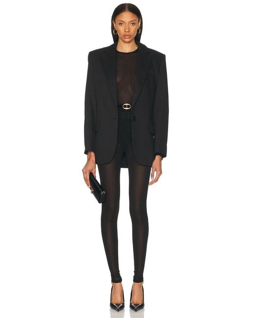 Alexandre Vauthier Black Long Sleeve Top