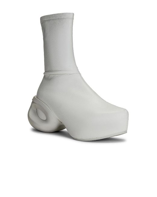 Givenchy White G Clog Ankle Boots