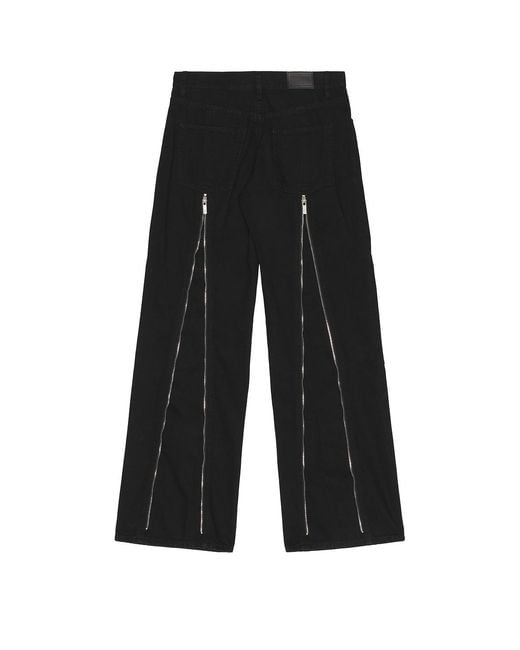 Helmut Lang Black Zip Carpenter Pant for men