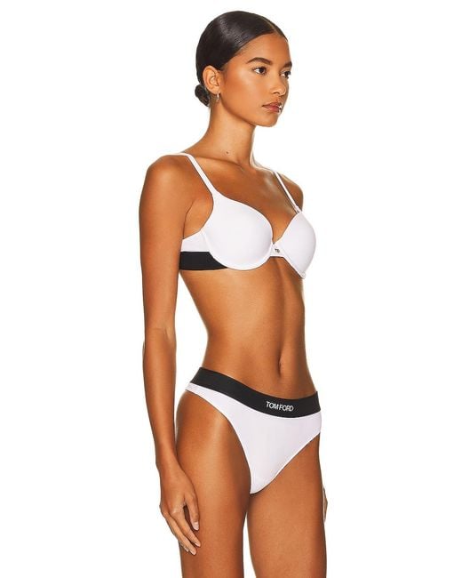 Tom Ford White Padded Bra