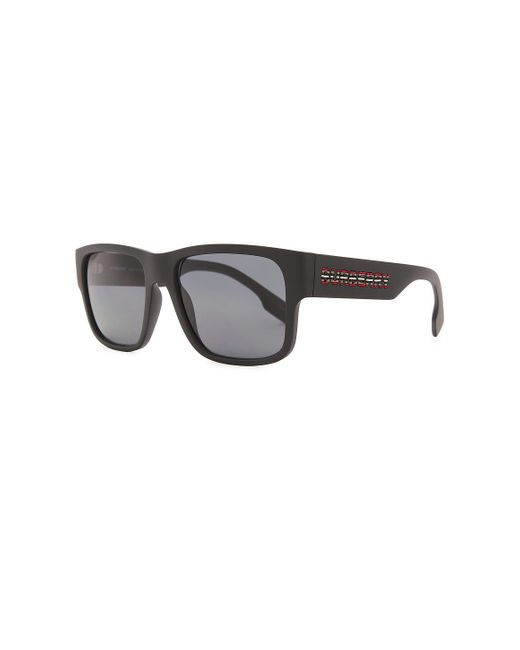 Burberry Gray Square Knight Sunglasses for men