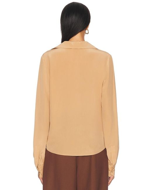 Saint Laurent Red Button Up Top