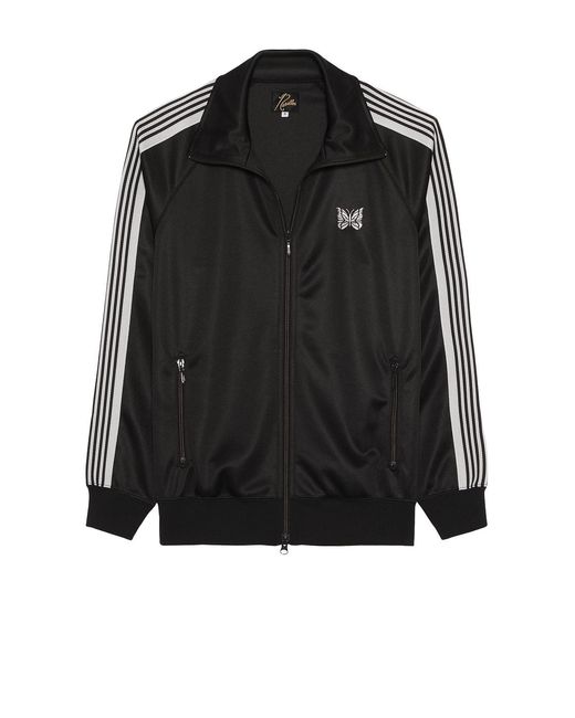 Needles Black Track Jacket Poly Smooth for men