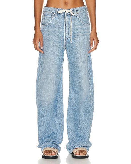Citizens of Humanity Blue Brynn Drawstring Trouser Jeans