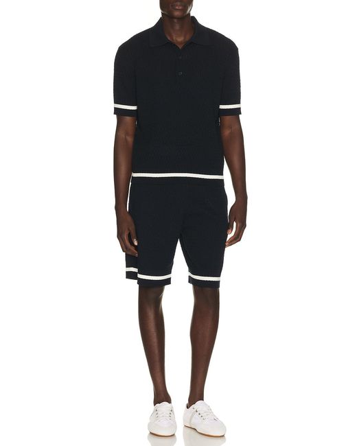 Givenchy Black Cotton Openwork Knit Shorts for men