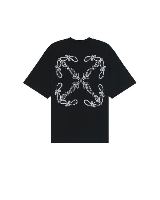 Off-White c/o Virgil Abloh Black Bandana Skate T-shirt for men