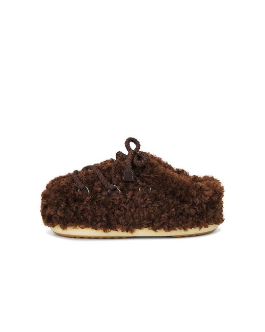 Moon Boot Brown Evx Mule Curly Boot