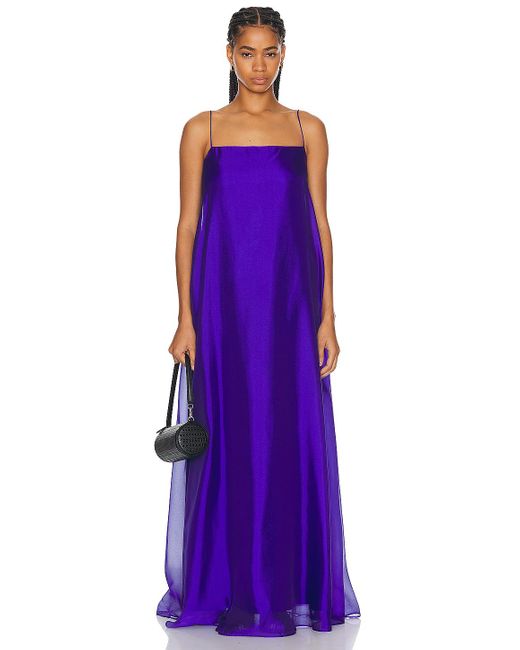 Staud Purple Maxi Delfina Dress