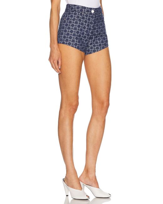 Givenchy Blue Monogram Denim Short
