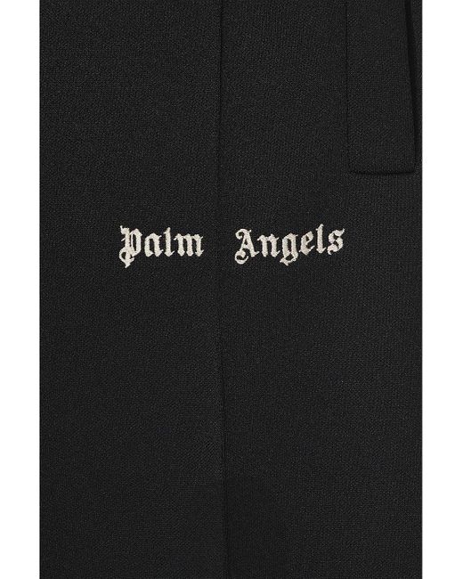 Palm Angels Black Classic Logo Track Pants for men