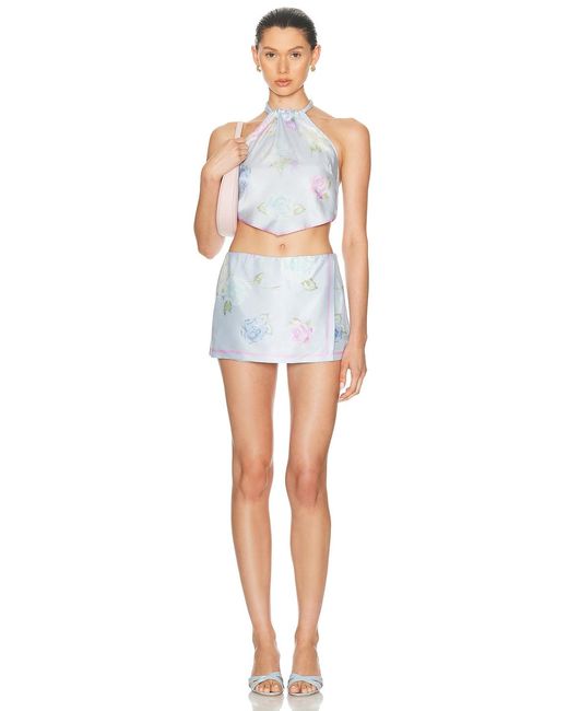LoveShackFancy Blue Sapphira Skort