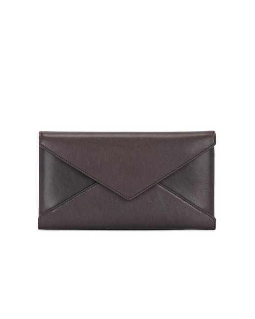 Saint Laurent Gray Large Flap Wallet