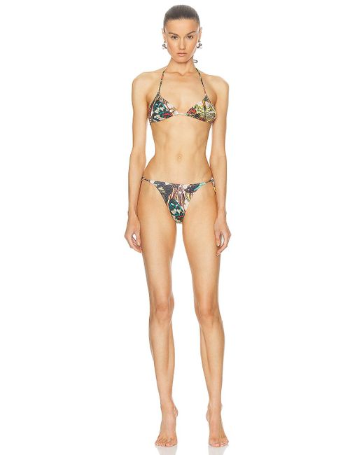 Jean Paul Gaultier Natural Papillon Bikini Set
