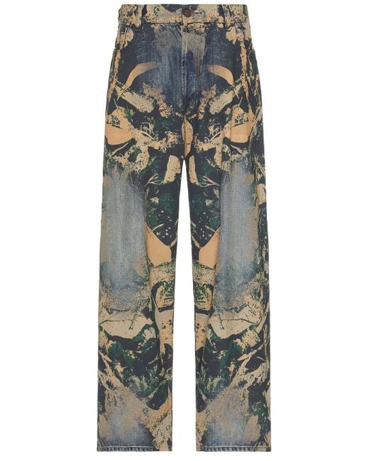 Acne Blue 2023 Mossy Oak Denim Jeans for men