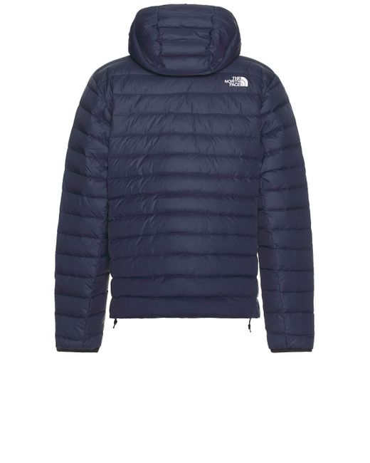 The North Face Blue Down Hooded Jacket for men