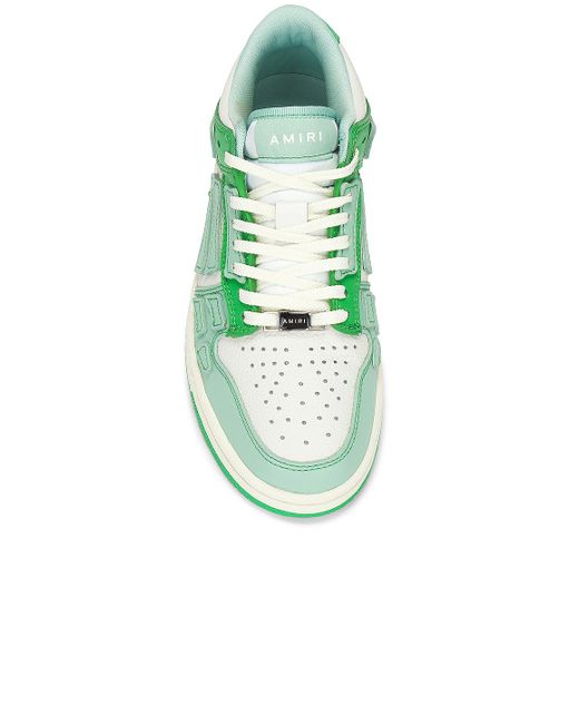Amiri Green Skel Top Low Sneakers