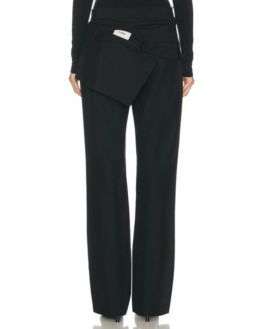 Coperni Black Jersey Wrap Pant
