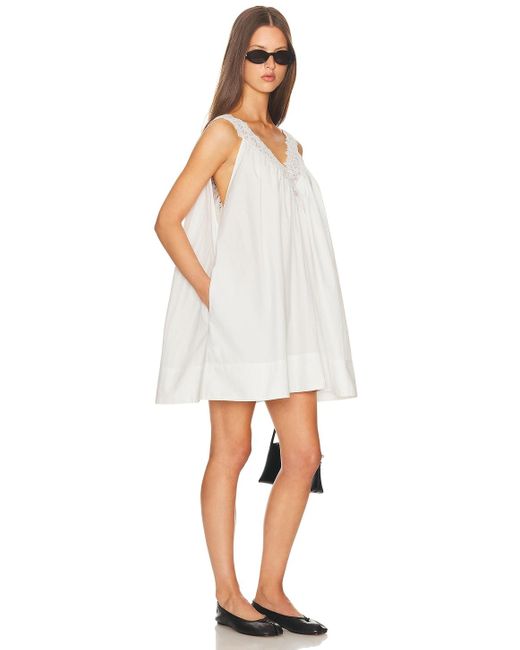 helsa lace dress Column Dilemma Explained neckline at back Lace fabric with contrast trim Helsa The Lace Column Dress