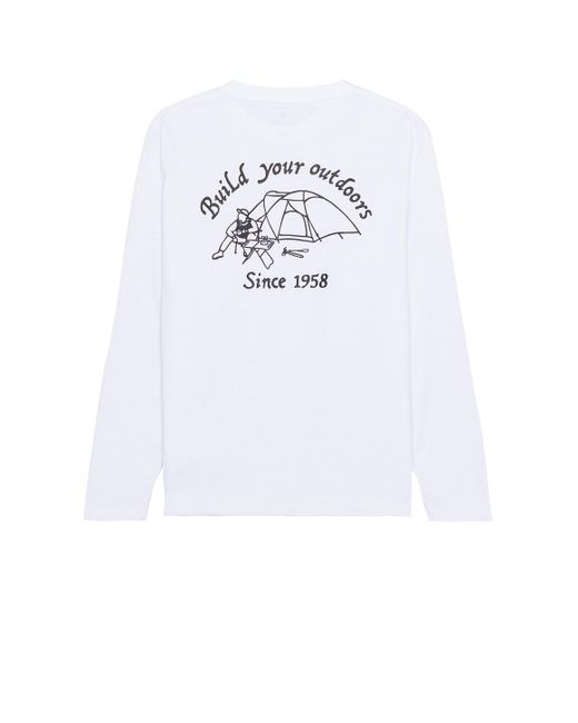 Snow Peak White Camping Club Long Sleeve T-shirt for men