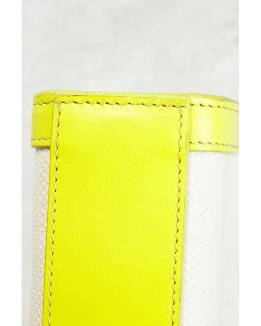 Céline Yellow Mini Vertical Cabas Tote Bag