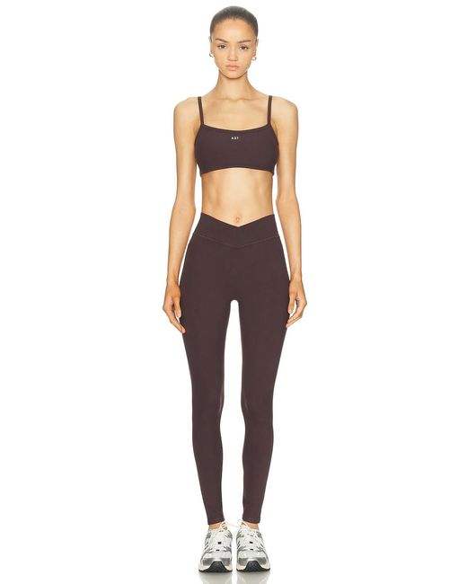 437 Brown The V Legging
