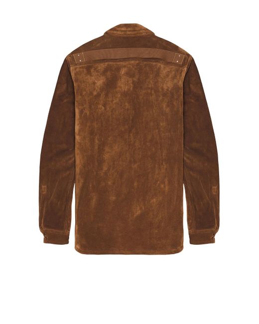 Rick Owens Brown Outershirt for men