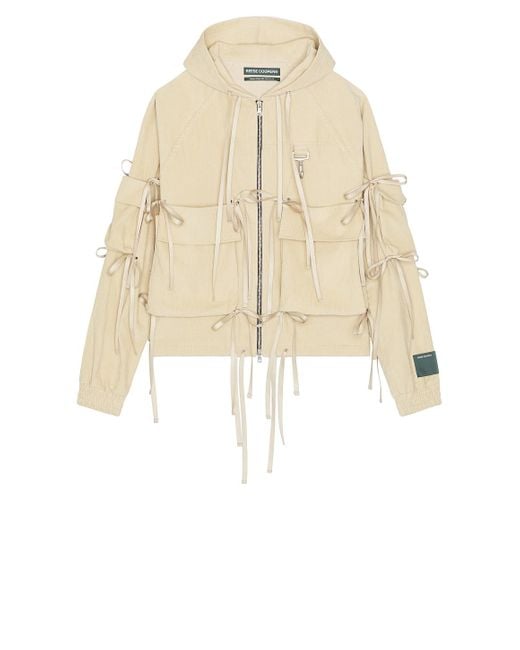 Reese Cooper Natural Corduroy Modular Pocket Hooded Jacket for men