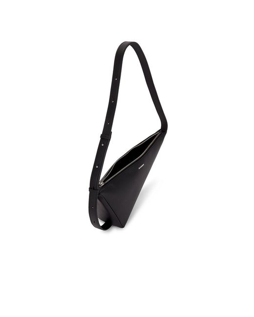 Jil Sander Black Triangle Crossbody for men