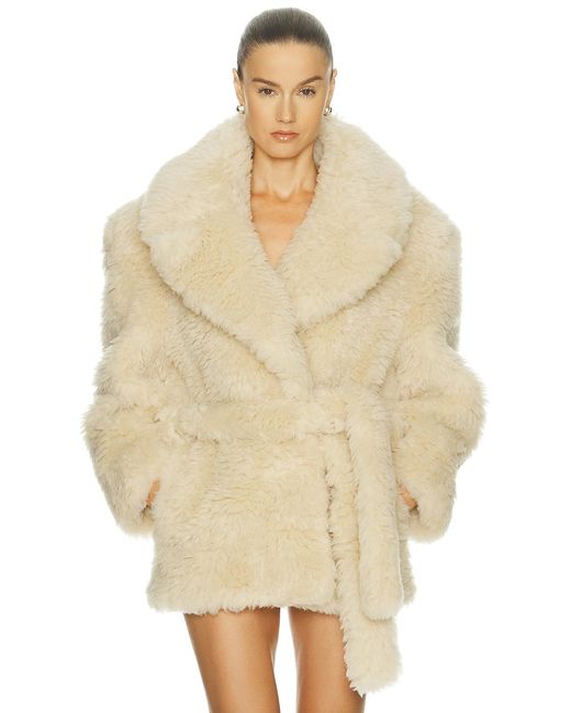 Stella McCartney Natural Short Teddy Jacket
