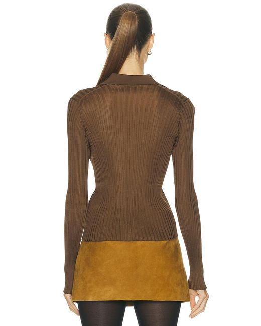 Khaite Brown Vin Top