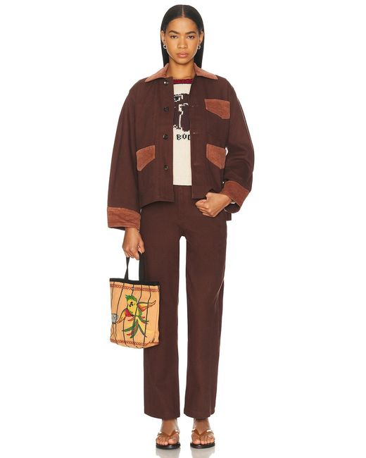 Bode Brown Twill Knolly Brook Trouser