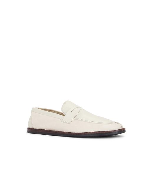 The Row White Cary Loafer