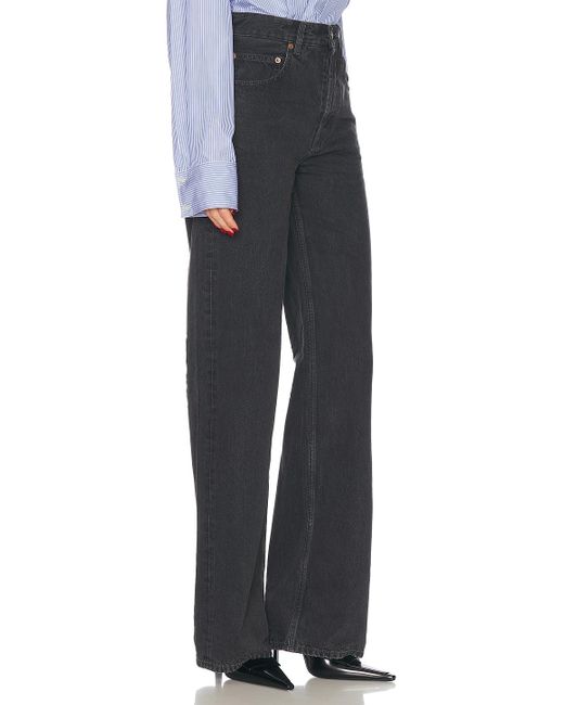 Saint Laurent New £790 Vintaged Blue Denim Wide Leg Jeans 28
