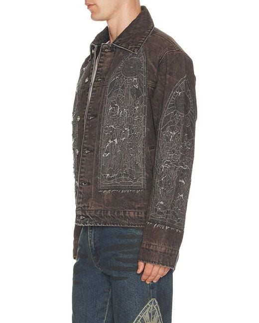 Who Decides War Black Mechanic Trucker Jacket for men