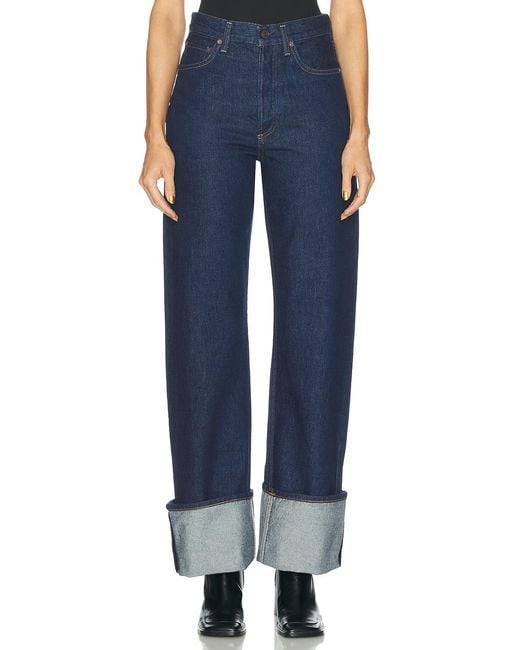Agolde Blue Big Cuff Jean