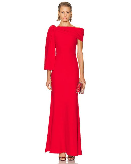 Alexander McQueen Red Evening Dress