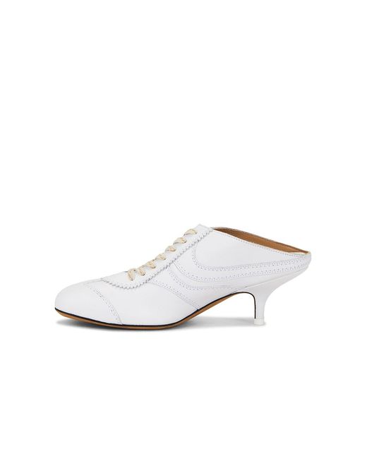 Dries Van Noten White Sneaker Mule