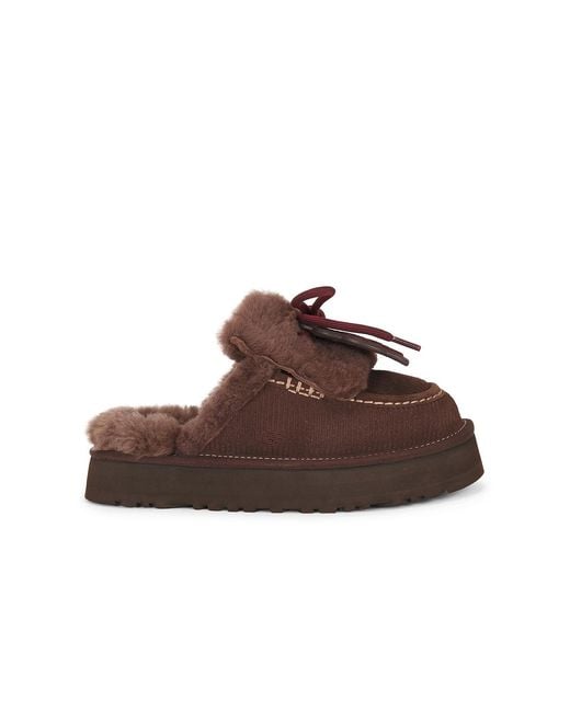 Ugg Brown Disquette Heritage Slipper