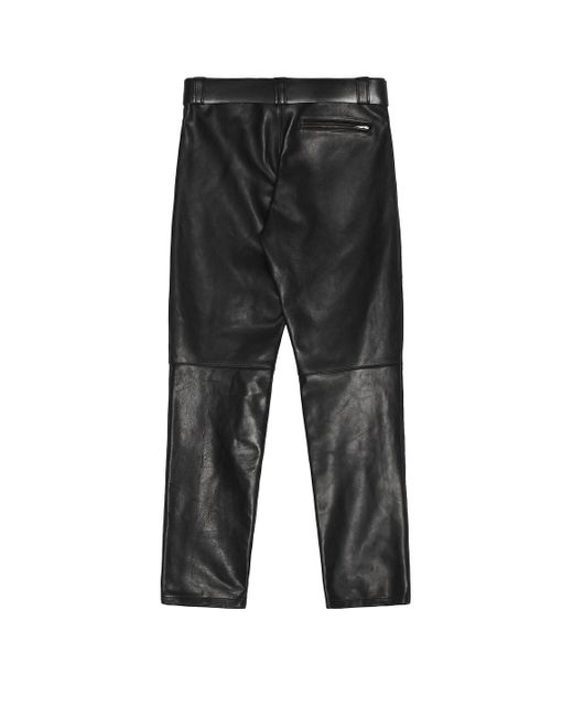 Saint Laurent Black Leather Pant for men