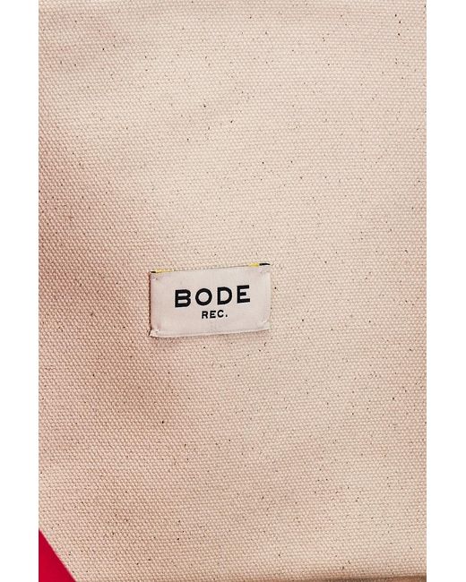 Bode Red Recreation Tote Bag