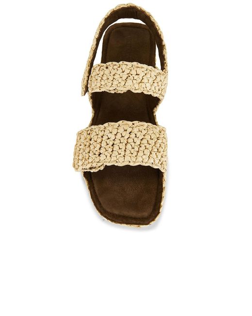 Khaite Metallic Boden Raffia Flat