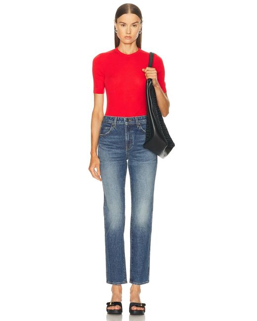 Khaite Red Celina Top