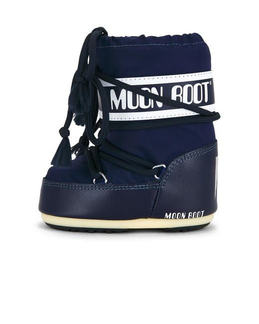 Moon Boot Blue Icon Mini Nylon Boot